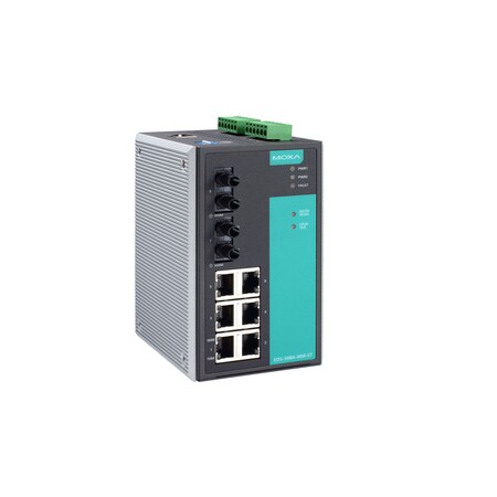 Moxa Managed Ethernet Switch W/ 6 10/100Baset(X)Ports, Eds-508A-Mm-St EDS-508A-MM-ST